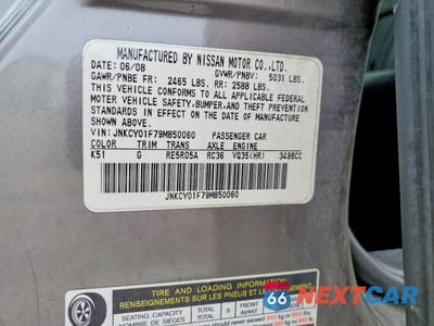 Zdjęcie 12 z 12 samochodu: 2009 INFINITI M35 X VIN:JNKCY01F79M850060 - miniatura