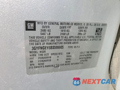 Zdjęcie 13 z 13 samochodu: 2011 CADILLAC SRX VIN:3GYFNGEY6BS589905 - miniatura
