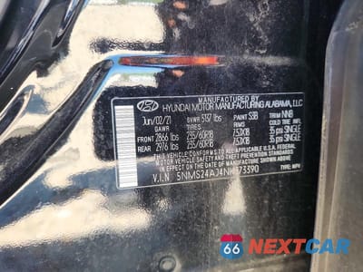 Zdjęcie 13 z 13 samochodu: 2022 HYUNDAI SANTA FE SEL VIN:5NMS24AJ4NH373390 - miniatura