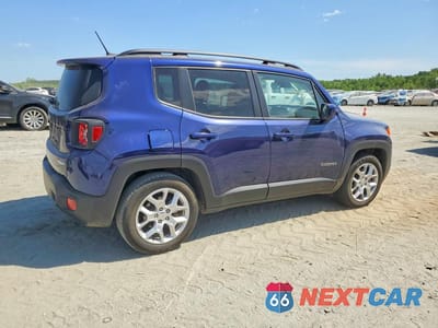 Trzecie zdjęcie samochodu z tyłu: 2016 JEEP RENEGADE LATITUDE VIN:ZACCJABT9GPC42538 - miniatura