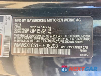 Zdjęcie 12 z 12 samochodu: 2015 MINI COOPER COUPE VIN:WMWSX1C51FT508208 - miniatura