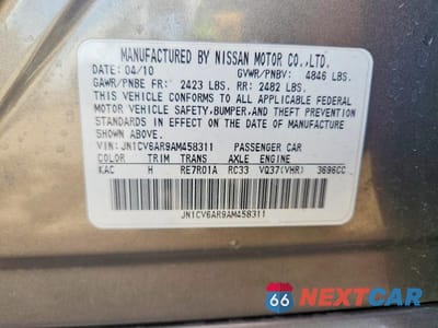 Zdjęcie 12 z 12 samochodu: 2010 INFINITI G37 SEDAN X VIN:JN1CV6AR9AM458311 - miniatura