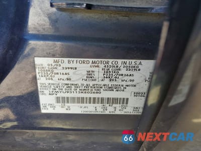 Zdjęcie 13 z 13 samochodu: 2003 FORD ESCAPE XLT VIN:1FMYU93113KE02680 - miniatura