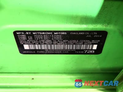 Zdjęcie 12 z 12 samochodu: 2015 MITSUBISHI MIRAGE DE VIN:ML32A3HJ2FH006349 - miniatura