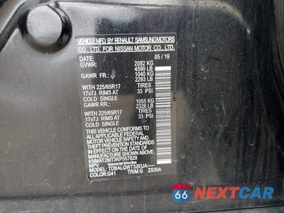 Zdjęcie 13 z 13 samochodu: 2019 NISSAN ROGUE SV VIN:KNMAT2MT3KP557829 - miniatura