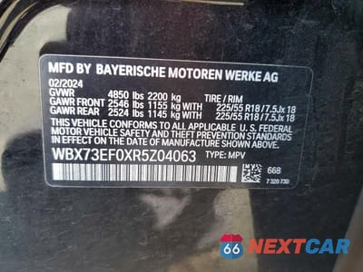 Zdjęcie 13 z 13 samochodu: 2024 BMW X1 XDRIVE28I VIN:WBX73EF0XR5Z04063 - miniatura