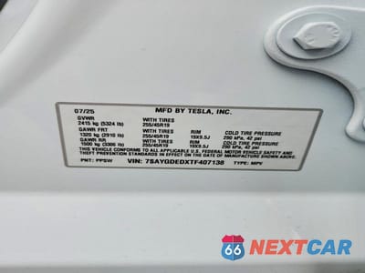 Zdjęcie 12 z 12 samochodu: 2026 TESLA MODEL Y VIN:7SAYGDEDXTF407138 - miniatura