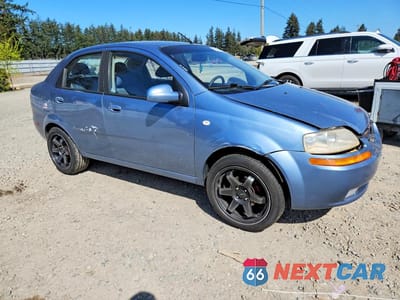 Czwarte zdjęcie samochodu z boku: 2006 CHEVY AVEO VIN:KL1TG56646B682080 - miniatura