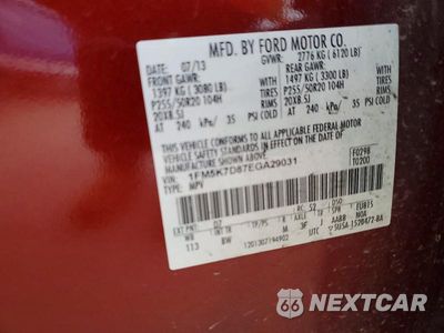 Zdjęcie 13 z 13 samochodu: 2014 FORD EXPLORER XLT VIN:1FM5K7D87EGA29031 - miniatura