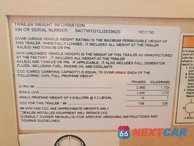 Zdjęcie 10 z 10 samochodu: 2018 WINNEBAGO MINI DROP CAMPER VIN:54CTW1G13J3039620 - miniatura
