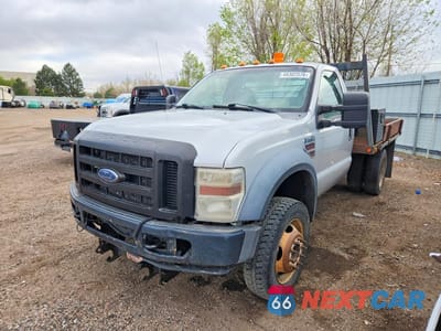 2008 FORD F550 SUPER DUTY FLATBED TRUCK 1FDAF57R68EB44120 - główne zdjęcie licytacji z USA - miniatura