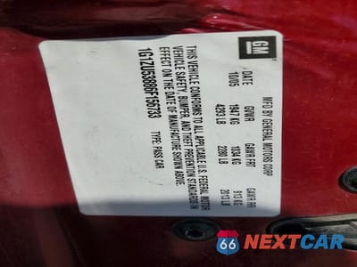 Zdjęcie 12 z 12 samochodu: 2006 CHEVROLET MALIBU LTZ VIN:1G1ZU53886F156733 - miniatura