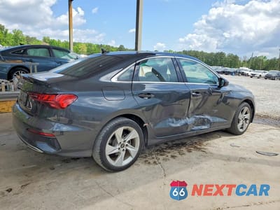 Trzecie zdjęcie samochodu z tyłu: 2023 AUDI A3 PREMIUM VIN:WAUAUDGY4PA072686 - miniatura