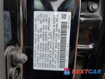 Zdjęcie 13 z 13 samochodu: 2020 HONDA CR-V TOURING VIN:2HKRW2H99LH670545 - miniatura