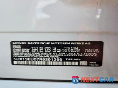 Zdjęcie 14 z 14 samochodu: 2024 BMW X5 SDRIVE 40I VIN:5UX13EU07R9S91266 - miniatura