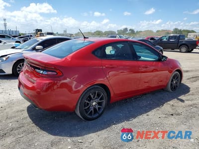 Trzecie zdjęcie samochodu z tyłu: 2016 DODGE DART SXT VIN:1C3CDFBB3GD540923 - miniatura