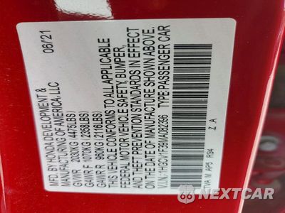 Zdjęcie 12 z 12 samochodu: 2021 HONDA ACCORD SPORT VIN:1HGCV1F39MA082396 - miniatura
