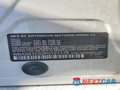 Zdjęcie 12 z 12 samochodu: 2015 BMW 535 I VIN:WBA5B1C52FG127178 - miniatura