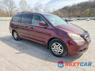 Czwarte zdjęcie samochodu z boku: 2007 HONDA ODYSSEY EX VIN:5FNRL38487B410967 - miniatura