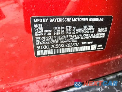 Zdjęcie 13 z 13 samochodu: 2019 BMW X6 XDRIVE35I VIN:5UXKU2C58K0Z62807 - miniatura