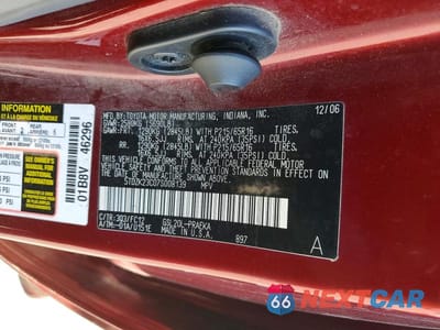 Zdjęcie 13 z 13 samochodu: 2007 TOYOTA SIENNA LE 8-PASSENGER VIN:5TDZK23C07S008139 - miniatura
