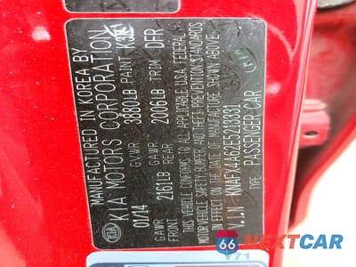 Zdjęcie 12 z 12 samochodu: 2014 KIA FORTE LX VIN:KNAFX4A62E5213331 - miniatura