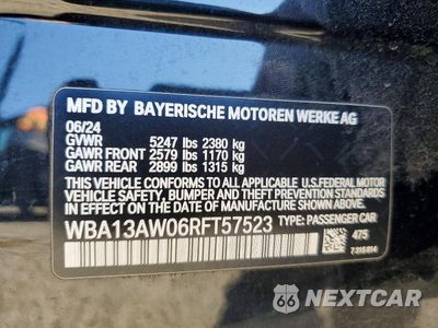 Zdjęcie 13 z 13 samochodu: 2024 BMW M440XI GRAN COUPE VIN:WBA13AW06RFT57523 - miniatura