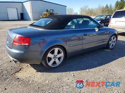 Trzecie zdjęcie samochodu z tyłu: 2008 AUDI A4 S-LINE 3.2 CABRIOLET QUATTRO VIN:WAUEH48H98K005971 - miniatura