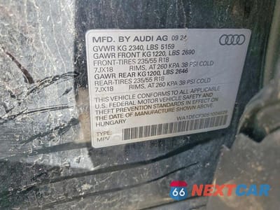 Zdjęcie 13 z 13 samochodu: 2025 AUDI Q3 PREMIUM S LINE 45 VIN:WA1DECF30S1004529 - miniatura