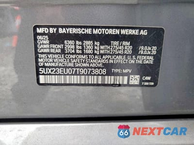 Zdjęcie 13 z 13 samochodu: 2026 BMW X5 XDRIVE40I VIN:5UX23EU07T9073808 - miniatura