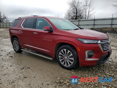Czwarte zdjęcie samochodu z boku: 2023 CHEVROLET TRAVERSE PREMIER VIN:1GNERKKW7PJ214598 - miniatura