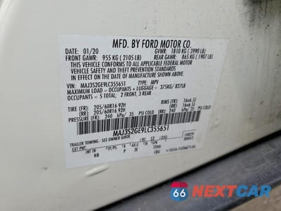 Zdjęcie 13 z 13 samochodu: 2020 FORD ECOSPORT VIN:MAJ3S2GE9LC355651 - miniatura