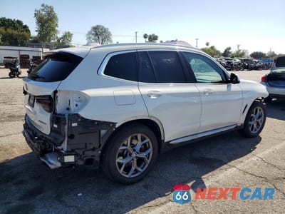 Trzecie zdjęcie samochodu z tyłu: 2023 BMW X3 SDRIVE30I VIN:5UX43DP07P9T10690 - miniatura
