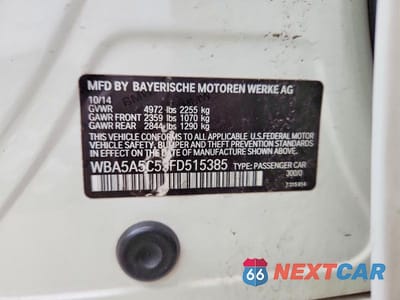 Zdjęcie 12 z 12 samochodu: 2015 BMW 528 I VIN:WBA5A5C53FD515385 - miniatura