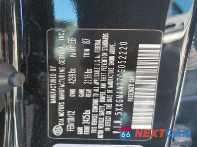 Zdjęcie 12 z 12 samochodu: 2012 KIA OPTIMA LX VIN:5XXGM4A77CG052220 - miniatura