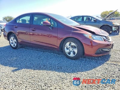 Czwarte zdjęcie samochodu z boku: 2013 HONDA CIVIC LX VIN:19XFB2F50DE061560 - miniatura