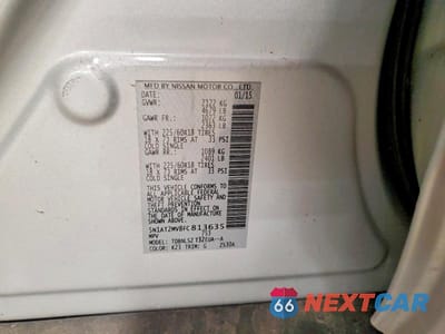 Zdjęcie 13 z 13 samochodu: 2015 NISSAN ROGUE SL VIN:5N1AT2MV8FC813635 - miniatura