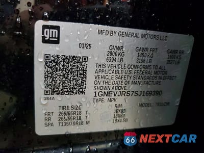 Zdjęcie 13 z 13 samochodu: 2025 CHEVROLET TRAVERSE Z71 VIN:1GNEVJRS7SJ169390 - miniatura