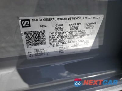 Zdjęcie 12 z 12 samochodu: 2024 GMC SIERRA K1500 DENALI VIN:3GTUUGED3RG447442 - miniatura