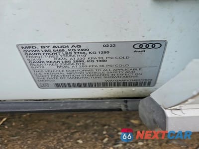 Zdjęcie 13 z 13 samochodu: 2022 AUDI Q5 PREMIUM 45 VIN:WA1GAAFY7N2072639 - miniatura