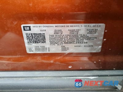Zdjęcie 14 z 14 samochodu: 2019 CHEVROLET TRAX 1LT VIN:3GNCJLSB8KL245216 - miniatura