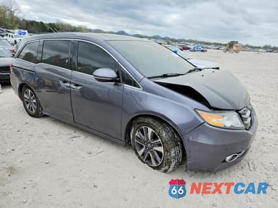 Czwarte zdjęcie samochodu z boku: 2015 HONDA ODYSSEY TOURING VIN:5FNRL5H96FB099058 - miniatura