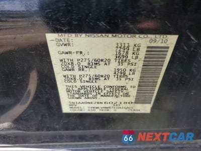 Zdjęcie 14 z 14 samochodu: 2011 NISSAN ARMADA PLATINUM VIN:5N1AA0NE2BN602180 - miniatura