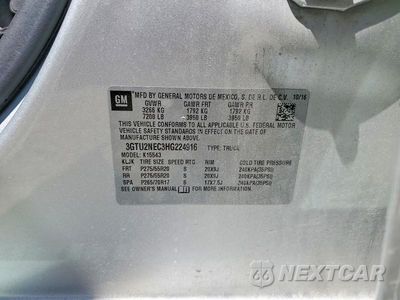 Zdjęcie 13 z 13 samochodu: 2017 GMC SIERRA K1500 SLT VIN:3GTU2NEC3HG224916 - miniatura