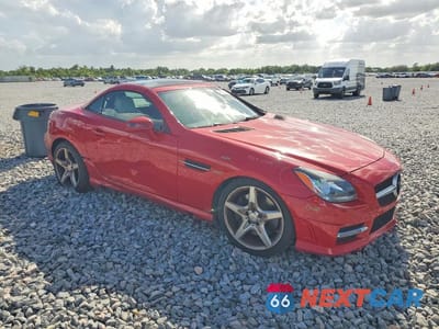 Czwarte zdjęcie samochodu z boku: 2012 MERCEDES-BENZ SLK 350 VIN:WDDPK5HA4CF005163 - miniatura