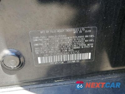 Zdjęcie 12 z 12 samochodu: 2010 SUBARU FORESTER 2.5X VIN:JF2SH6AC6AH749256 - miniatura