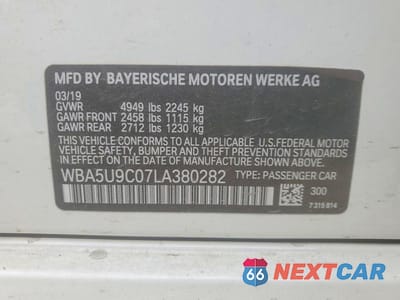 Zdjęcie 12 z 12 samochodu: 2020 BMW M340XI VIN:WBA5U9C07LA380282 - miniatura