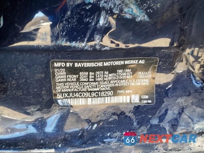 Zdjęcie 12 z 12 samochodu: 2020 BMW X5 M50I VIN:5UXJU4C09L9C18290 - miniatura