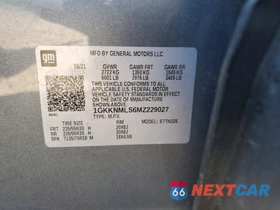 Zdjęcie 14 z 14 samochodu: 2021 GMC ACADIA SLT VIN:1GKKNMLS6MZ229027 - miniatura