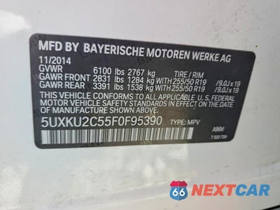 Zdjęcie 13 z 13 samochodu: 2015 BMW X6 XDRIVE35I VIN:5UXKU2C55F0F95390 - miniatura